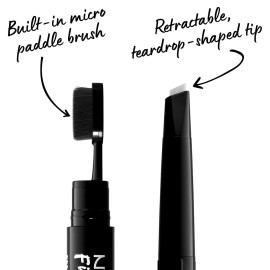 NYX PROFESSIONAL MAKEUP Fill & Fluff Eyebrow Pomade Pencil, Clear NYX PROFESSIONAL MAKEUP Fill & Fluff Eyebrow Pomade Pencil, Clear