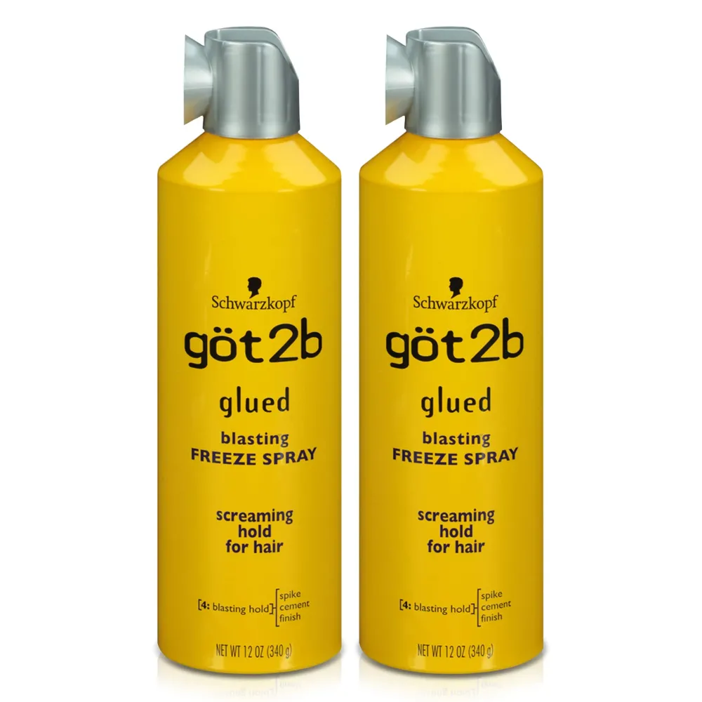 Got2b Glued Blasting Freeze Hairspray, 12 oz, Pack of 2 Got2b Glued Blasting Freeze Hairspray, 12 oz, Pack of 2