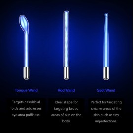 NuDerma Clinical Skin Therapy Wand - Portable Skin Therapy Machine w 6 Fusion Neon + Argon Wands - Anti Aging - Clarifying - Skin Tightening & Radiance - Wrinkle Reducing NuDerma Clinical Skin Therapy Wand - Portable Skin Therapy Machine w 6 Fusion Neon + Argon Wands - Anti Aging - Clarifying - Skin Tightening & Radiance - Wrinkle Reducing