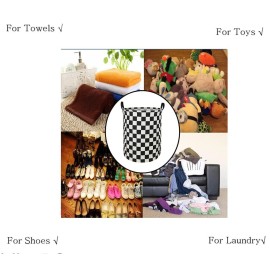 MAIZMZ Kids Hamper Storage Bins Organizer Toy Box Laundry Basket Large Canvas Collapsible Chest for Home/Dorm/Kitchen/Pet/Office/Closet/Shelf/Gift Baskets