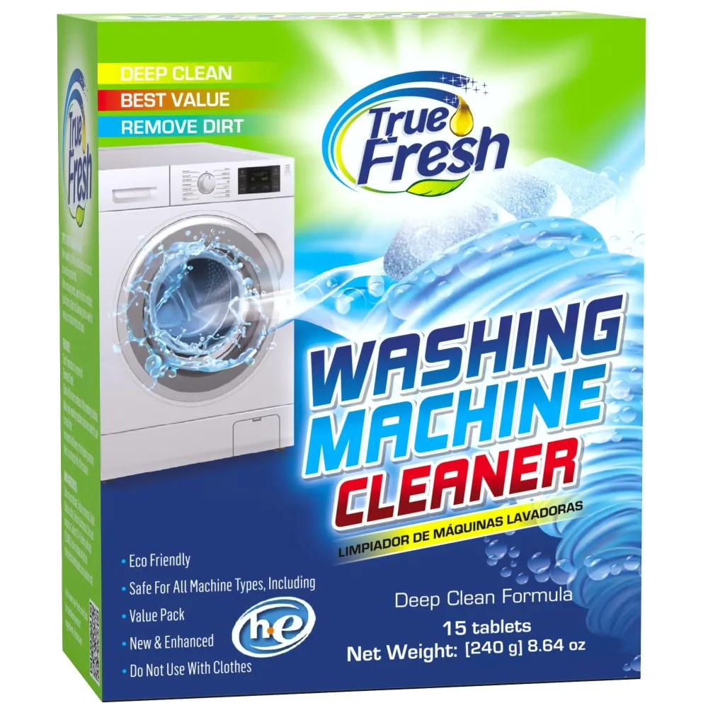 True Fresh Washing Machine Cleaner Tablets, 15 Solid Deep Cleaning Tablet, Finally Clean All Washers Machines Including HE Front Loader Top Load True Fresh Washing Machine Cleaner Tablets, 15 Solid Deep Cleaning Tablet, Finally Clean All Washers Machines Including HE Front Loader Top Load