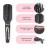 L\'ANGE HAIR Le Vite Straightening Brush | Heated Hair Tool for Smoother, Frizz-Controlled Look | Dual-Voltage Hot Brush Straightener for Effortless Styling & Shine | Ceramic Standard Size (Black)