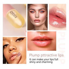 KISSIO Lip Plumper,Natural Lip Plumper for Day Use,Plumping Gloss Make Lips Fuller and Moisturizing 5.5ml,Lips Mask,Hydrating & Reduce Fine Lines,Beautiful Fuller KISSIO Lip Plumper,Natural Lip Plumper for Day Use,Plumping Gloss Make Lips Fuller and Moisturizing 5.5ml,Lips Mask,Hydrating & Reduce Fine Lines,Beautiful Fuller