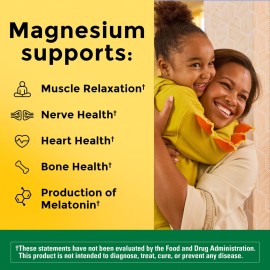 Nature Made High Absorption Magnesium Citrate 200 mg per serving, Magnesium Supplement for Muscle, Nerve, Bone and Heart Support, 90 Magnesium Gummies, 45 Day Supply Nature Made High Absorption Magnesium Citrate 200 mg per serving, Magnesium Supplement for Muscle, Nerve, Bone and Heart Support, 90 Magnesium Gummies, 45 Day Supply