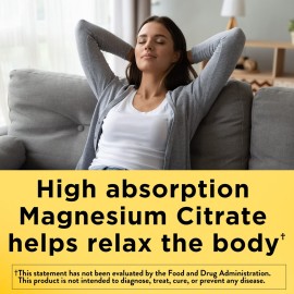 Nature Made High Absorption Magnesium Citrate 200 mg per serving, Magnesium Supplement for Muscle, Nerve, Bone and Heart Support, 90 Magnesium Gummies, 45 Day Supply Nature Made High Absorption Magnesium Citrate 200 mg per serving, Magnesium Supplement for Muscle, Nerve, Bone and Heart Support, 90 Magnesium Gummies, 45 Day Supply