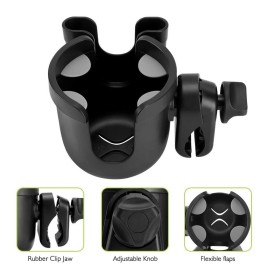 Accmor Stroller Cup Holder with Phone Holder, Bike Cup Holder, Universal Cup Holder for Uppababy Nuna Doona Strollers, 2-in-1 Cup Phone Holder for Stroller, Bike, Wheelchair, Walker, Scooter Accmor Stroller Cup Holder with Phone Holder, Bike Cup Holder, Universal Cup Holder for Uppababy Nuna Doona Strollers, 2-in-1 Cup Phone Holder for Stroller, Bike, Wheelchair, Walker, Scooter