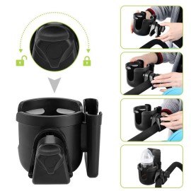 Accmor Stroller Cup Holder with Phone Holder, Bike Cup Holder, Universal Cup Holder for Uppababy Nuna Doona Strollers, 2-in-1 Cup Phone Holder for Stroller, Bike, Wheelchair, Walker, Scooter Accmor Stroller Cup Holder with Phone Holder, Bike Cup Holder, Universal Cup Holder for Uppababy Nuna Doona Strollers, 2-in-1 Cup Phone Holder for Stroller, Bike, Wheelchair, Walker, Scooter