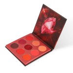 docolor Eyeshadow Palette 9 Colors Red Eyeshadow Gemstone Shadow Palette Highly Pigmented Mattes Shimmers Naked Smokey Glitter Cream Colorful Powder Blendable Long Lasting Waterproof Makeup Palette