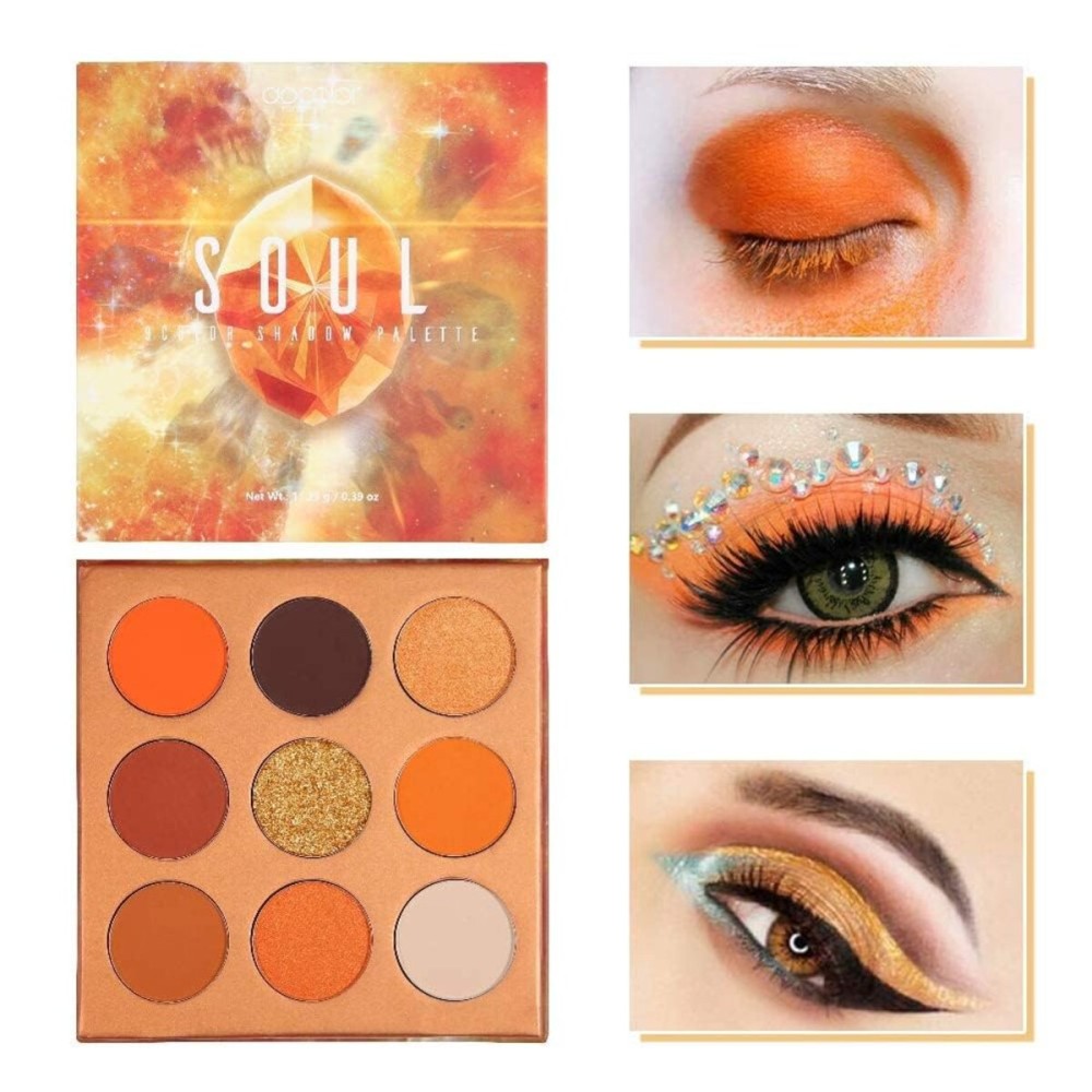 docolor Eyeshadow Palette 9Colors Orange Eyeshadow Gemstone Shadow Palettes Highly Pigmented Mattes Shimmers Smokey Glitter Cream Colorful Powder Blendable Long Lasting Waterproof Makeup Palette docolor Eyeshadow Palette 9Colors Orange Eyeshadow Gemstone Shadow Palettes Highly Pigmented Mattes Shimmers Smokey Glitter Cream Colorful Powder Blendable Long Lasting Waterproof Makeup Palette