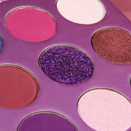 docolor Eyeshadow Palette 9 Colors Gemstone Shadow Palette Highly Pigmented Mattes Shimmers Smokey Glitter Cream Colorful Powder Blendable Long Lasting Waterproof Makeup Palette-Purple