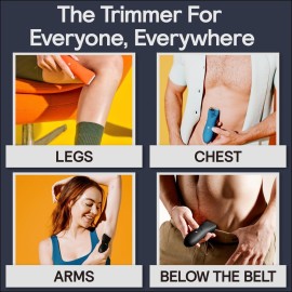 MERIDIAN Body Hair Trimmer for Men, Pubic Hair Trimmer Balls, Body Shaver for Men Groin Safe, Electric Ball Shavers, Bikini Razors Women, Waterproof & Rechargeable - Sage MERIDIAN Body Hair Trimmer for Men, Pubic Hair Trimmer Balls, Body Shaver for Men Groin Safe, Electric Ball Shavers, Bikini Razors Women, Waterproof & Rechargeable - Sage