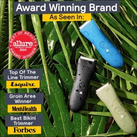 MERIDIAN Body Hair Trimmer for Men, Pubic Hair Trimmer Balls, Body Shaver for Men Groin Safe, Electric Ball Shavers, Bikini Razors Women, Waterproof & Rechargeable - Sage MERIDIAN Body Hair Trimmer for Men, Pubic Hair Trimmer Balls, Body Shaver for Men Groin Safe, Electric Ball Shavers, Bikini Razors Women, Waterproof & Rechargeable - Sage