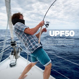 Fuinloth Balaclava Ski Mask, Motorcycle UV Protector Scarf, Summer Cooling Neck Gaiter for Men/Women Black Fuinloth Balaclava Ski Mask, Motorcycle UV Protector Scarf, Summer Cooling Neck Gaiter for Men/Women Black