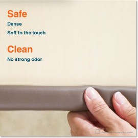 Roving Cove HeftyFit Edge Protector for Baby Proofing (6ft Large Edge Only), Heavy-Duty Soft Furniture Edge Bumper Guards, Desk Edge Cushion, Wall Corner Covers, 3M Adhesive, Oyster White (Off White)