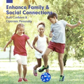 hahaland Soccer Ball Size 3 with Pump Deflated & Mesh Bag - Soccer Ball for Girls Boys Kids Outdoor for Ages 4-8 Toddlers Age 3-4 Kids Soccer Balls for 3 4 5 6 7 8-Year-Old Girls