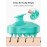 HEETA Hair Scalp Massager Shampoo Brush 2 Pack, Soft Silicone Bristles to Remove Dandruff, Waterproof Hair Scrubber for Both Wet Dry Hair, Suitable for Men & Women (Green & Pink)