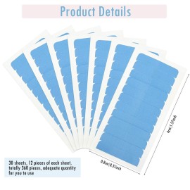 Blulu 360 Pcs Hair Extension Tape Tabs Bulk Double Sided Strong Adhesive Hair Tape in Extension Replacement Wig Strip Waterproof Beauty Tool for Lace Wigs Toupee Hairpiece Supplies(Blue) Blulu 360 Pcs Hair Extension Tape Tabs Bulk Double Sided Strong Adhesive Hair Tape in Extension Replacement Wig Strip Waterproof Beauty Tool for Lace Wigs Toupee Hairpiece Supplies(Blue)