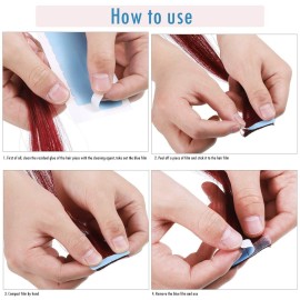 Blulu 360 Pcs Hair Extension Tape Tabs Bulk Double Sided Strong Adhesive Hair Tape in Extension Replacement Wig Strip Waterproof Beauty Tool for Lace Wigs Toupee Hairpiece Supplies(Blue) Blulu 360 Pcs Hair Extension Tape Tabs Bulk Double Sided Strong Adhesive Hair Tape in Extension Replacement Wig Strip Waterproof Beauty Tool for Lace Wigs Toupee Hairpiece Supplies(Blue)