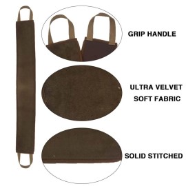 4 Pack Self Tanning Mitt Applicator Kit, with Self Tanner Mitt, Self Tan Back Applicator, Exfoliating Glove, Flat Top Face Tanner Brush, Tan mit for Self Sunless Tanner (brown)