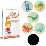 Potty Training Seat Magic Sticker | Dinosaur Potty Training Toilet Color Changing Sticker | 5 Pack Toilet Targets with Free Potty e Book | Use with or Without Potty Chart or Potty Watch