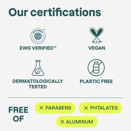 ATTITUDE Plastic-Free Deodorant, EWG Verified, Aluminum Free, Vegan Naturally Sourced Body Deodorants for Women & Men, Dermatologically Tested, White Tea Leaves, 3 Ounces ATTITUDE Plastic-Free Deodorant, EWG Verified, Aluminum Free, Vegan Naturally Sourced Body Deodorants for Women & Men, Dermatologically Tested, White Tea Leaves, 3 Ounces