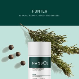 MAGSOL Natural Deodorant for Men & Women | Aluminum Free Deodorant | Gentle on Skin with Sweet Almond Oil & Beeswax | Baking Soda Free | Paraben & Pthalate Free (Hunter) MAGSOL Natural Deodorant for Men & Women | Aluminum Free Deodorant | Gentle on Skin with Sweet Almond Oil & Beeswax | Baking Soda Free | Paraben & Pthalate Free (Hunter)