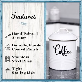 Home Acre Designs Food Storage Containers Set with Lids, Farmhouse Home Kitchen Decor Rustic Vintage Canisters Home Acre Designs Food Storage Containers Set with Lids, Farmhouse Home Kitchen Decor Rustic Vintage Canisters