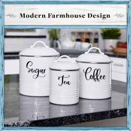 Home Acre Designs Food Storage Containers Set with Lids, Farmhouse Home Kitchen Decor Rustic Vintage Canisters Home Acre Designs Food Storage Containers Set with Lids, Farmhouse Home Kitchen Decor Rustic Vintage Canisters