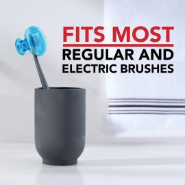 Steripod Clip-On Toothbrush Protector, Green and Blue, 2 Count Steripod Clip-On Toothbrush Protector, Green and Blue, 2 Count