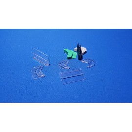 Board Game Clips, Crystal Clear 2mm Straight (8 Pack), Keep Your Boards Together! Board Game Clips, Crystal Clear 2mm Straight (8 Pack), Keep Your Boards Together!