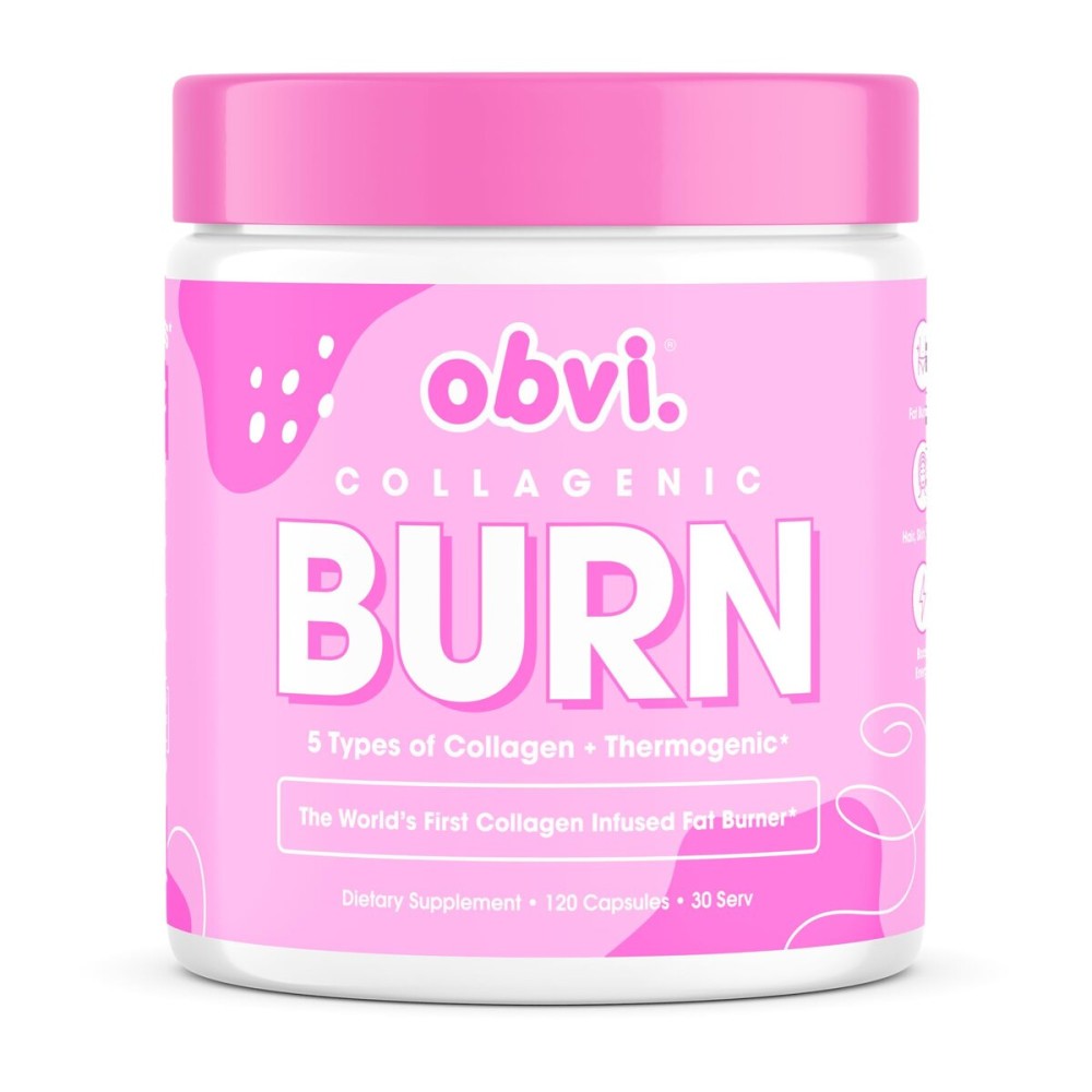 Obvi Collagenic Burn | Supports Metabolism, Energy, Focus | Collagen Peptide-Infused Thermogenic Supplement | Supports Curbing Cravings, Supports Healthy Hair, Skin, Nails, Joints | 30 Servings Obvi Collagenic Burn | Supports Metabolism, Energy, Focus | Collagen Peptide-Infused Thermogenic Supplement | Supports Curbing Cravings, Supports Healthy Hair, Skin, Nails, Joints | 30 Servings