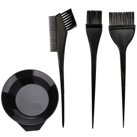 Moonmini Hair Dye Color Brush and Bowl Set, 4Pcs Color Bowl Brushes Tool Mixing Bowl Kit Tint Comb for Hair Tint Dying Coloring Applicator Moonmini Hair Dye Color Brush and Bowl Set, 4Pcs Color Bowl Brushes Tool Mixing Bowl Kit Tint Comb for Hair Tint Dying Coloring Applicator