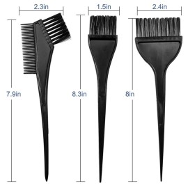 Moonmini Hair Dye Color Brush and Bowl Set, 4Pcs Color Bowl Brushes Tool Mixing Bowl Kit Tint Comb for Hair Tint Dying Coloring Applicator Moonmini Hair Dye Color Brush and Bowl Set, 4Pcs Color Bowl Brushes Tool Mixing Bowl Kit Tint Comb for Hair Tint Dying Coloring Applicator