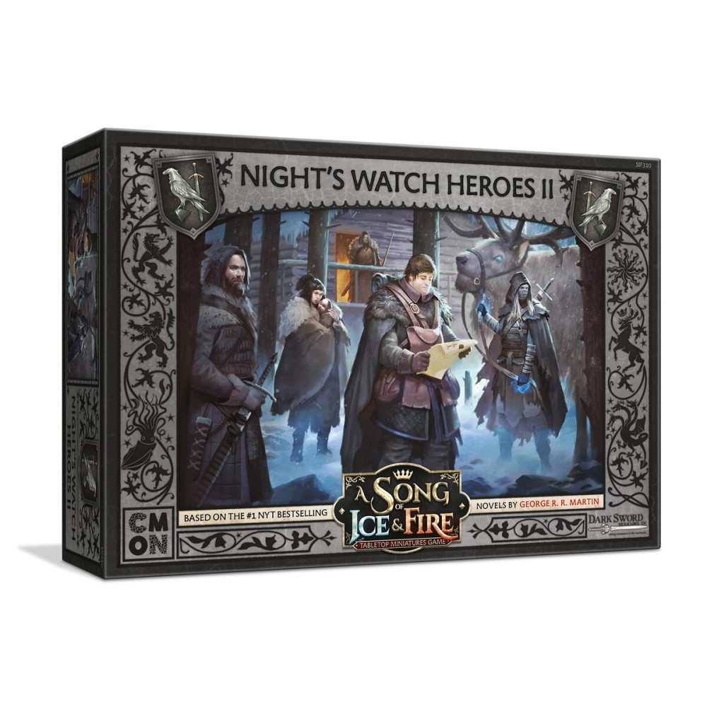 CMON A Song of Ice and Fire Tabletop Miniatures Game Night\'s Watch Heroes II Box Set - Lead The Watchers on The Wall! Strategy Game for Adults, Ages 14+, 2+ Players, 45-60 Minute Playtime, Made CMON A Song of Ice and Fire Tabletop Miniatures Game Night\'s Watch Heroes II Box Set - Lead The Watchers on The Wall! Strategy Game for Adults, Ages 14+, 2+ Players, 45-60 Minute Playtime, Made