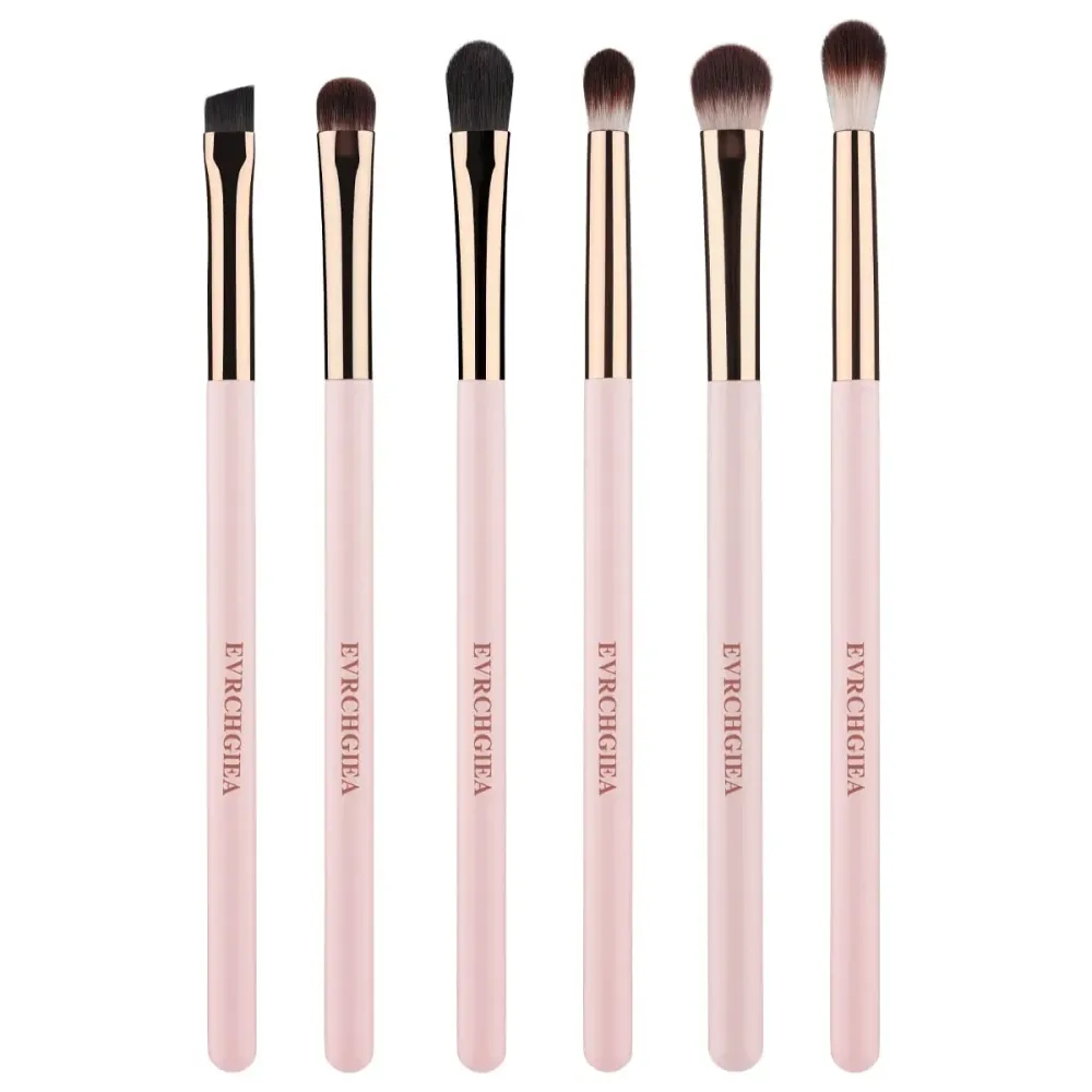 Eye Makeup Brush Set, 6 Pcs Professional Blending Eyeshadow Makeup Brushes for Concealer Eyebrows Eyeliner, Soft Hairs & Wood Handle Eye Makeup Brush Set, 6 Pcs Professional Blending Eyeshadow Makeup Brushes for Concealer Eyebrows Eyeliner, Soft Hairs & Wood Handle