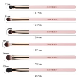 Eye Makeup Brush Set, 6 Pcs Professional Blending Eyeshadow Makeup Brushes for Concealer Eyebrows Eyeliner, Soft Hairs & Wood Handle Eye Makeup Brush Set, 6 Pcs Professional Blending Eyeshadow Makeup Brushes for Concealer Eyebrows Eyeliner, Soft Hairs & Wood Handle