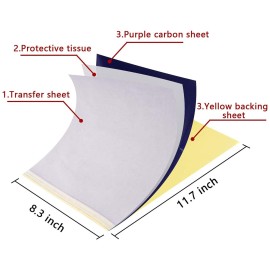 Tattoo Transfer Paper, 35 Sheets Tattoo Stencil Transfer Paper for Tattooing Tattoo Transfer Paper, 35 Sheets Tattoo Stencil Transfer Paper for Tattooing
