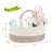 Maliton Diaper Caddy Organizer for Baby, Cotton Rope Baby Gift Basket, Portable Diaper Organizer for changing table, Diaper Nursery Storage Organizer, Baby Shower Gifts for Newborn,baby essentials