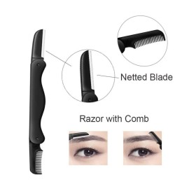 Eyebrow Razor, 5-in-1 Eyebrow Kit, Professional Eyebrow Grooming Set, Eyebrow Trimmer Set for Women and Men, Including Brow Razors Trimmer, Brush, Eyebrow Scissors, Slant Tweezers Eyebrow Razor, 5-in-1 Eyebrow Kit, Professional Eyebrow Grooming Set, Eyebrow Trimmer Set for Women and Men, Including Brow Razors Trimmer, Brush, Eyebrow Scissors, Slant Tweezers