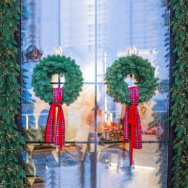 VIS\'V Wreath Hanger, Large Suction Cup Wreath Hooks with Wipes, Heavy Duty, 22 LB Capacity, Removable and Reusable, Clear, 2 Pcs VIS\'V Wreath Hanger, Large Suction Cup Wreath Hooks with Wipes, Heavy Duty, 22 LB Capacity, Removable and Reusable, Clear, 2 Pcs