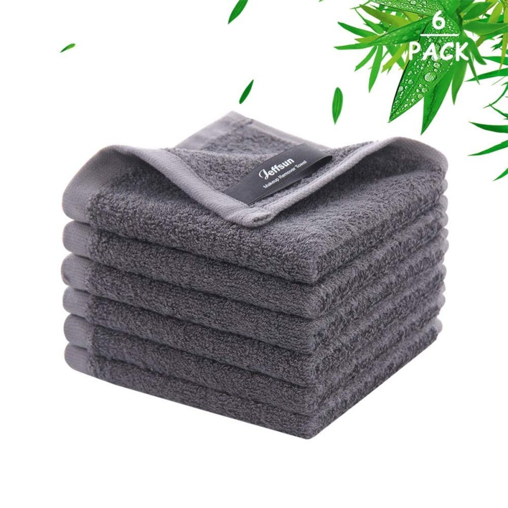 Wash Cloths 6 Pack, Super Soft and Skin Friendly Face Towel for Sensitive Skin, Reusable Washable Makeup Remover Cloth, 10x10 inch Small Face Washcloth, Easy to Rinse Dark Grey Facial Cleaning Cloths Wash Cloths 6 Pack, Super Soft and Skin Friendly Face Towel for Sensitive Skin, Reusable Washable Makeup Remover Cloth, 10x10 inch Small Face Washcloth, Easy to Rinse Dark Grey Facial Cleaning Cloths