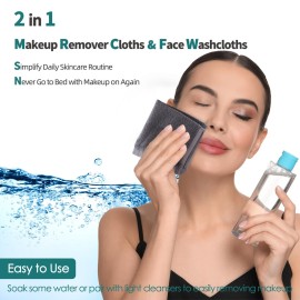 Wash Cloths 6 Pack, Super Soft and Skin Friendly Face Towel for Sensitive Skin, Reusable Washable Makeup Remover Cloth, 10x10 inch Small Face Washcloth, Easy to Rinse Dark Grey Facial Cleaning Cloths Wash Cloths 6 Pack, Super Soft and Skin Friendly Face Towel for Sensitive Skin, Reusable Washable Makeup Remover Cloth, 10x10 inch Small Face Washcloth, Easy to Rinse Dark Grey Facial Cleaning Cloths