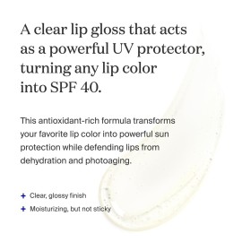 Supergoop! Lipscreen Shine SPF 40, 0.34 fl oz - Water-Resistant Clear Lip Gloss - Broad Spectrum SPF Lip Balm with Grape Seed Extract, Sunflower Seed Oil & Kelp Extract - Non-Sticky Formula Supergoop! Lipscreen Shine SPF 40, 0.34 fl oz - Water-Resistant Clear Lip Gloss - Broad Spectrum SPF Lip Balm with Grape Seed Extract, Sunflower Seed Oil & Kelp Extract - Non-Sticky Formula