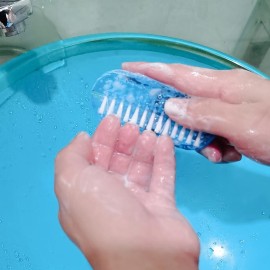 Nail Brush for Cleaning Fingernails Two Sided Hand Fingernail Scrub Brush Soft Stiff Bristles Nails Toes Scrubber for Men Women Kids,4 PCS Nail Brush for Cleaning Fingernails Two Sided Hand Fingernail Scrub Brush Soft Stiff Bristles Nails Toes Scrubber for Men Women Kids,4 PCS