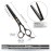 CIICII Hair Cutting Scissors Shears Kit, Professional Hairdressing Scissors Set (Hair Beard Trimming Shaping Grooming Thinning Shears) for Men Women Hairdresser Home Salon Barber Haircut Kit (Black)