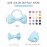 40PCS 2 Inches Baby Girls Hair Bows Ties Mini Boutique Elastic Hair Rubber Ribbon Hair Band Accessories for Kids Toddlers Infants (40 PCS), Multi-colored