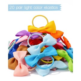 40PCS 2 Inches Baby Girls Hair Bows Ties Mini Boutique Elastic Hair Rubber Ribbon Hair Band Accessories for Kids Toddlers Infants (40 PCS), Multi-colored 40PCS 2 Inches Baby Girls Hair Bows Ties Mini Boutique Elastic Hair Rubber Ribbon Hair Band Accessories for Kids Toddlers Infants (40 PCS), Multi-colored