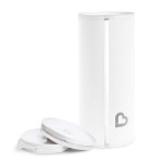 Munchkin Toss Portable Disposable Diaper Pail, Holds up to 90 Newborn Diapers, 3 Pack, White