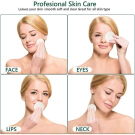 Chloven 30 Pack Reusable Makeup Remover Pads - Bamboo Cotton Rounds for Toner, Washable, Eco-Friendly for All Skin Types with Cotton Laundry Bag Chloven 30 Pack Reusable Makeup Remover Pads - Bamboo Cotton Rounds for Toner, Washable, Eco-Friendly for All Skin Types with Cotton Laundry Bag