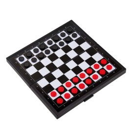 Magnetic Checkers Board Game and Magnetic Checker Pieces, 9.8 x 9.8 inches Mini Portable Travel Set Magnetic Checkers Board Game and Magnetic Checker Pieces, 9.8 x 9.8 inches Mini Portable Travel Set